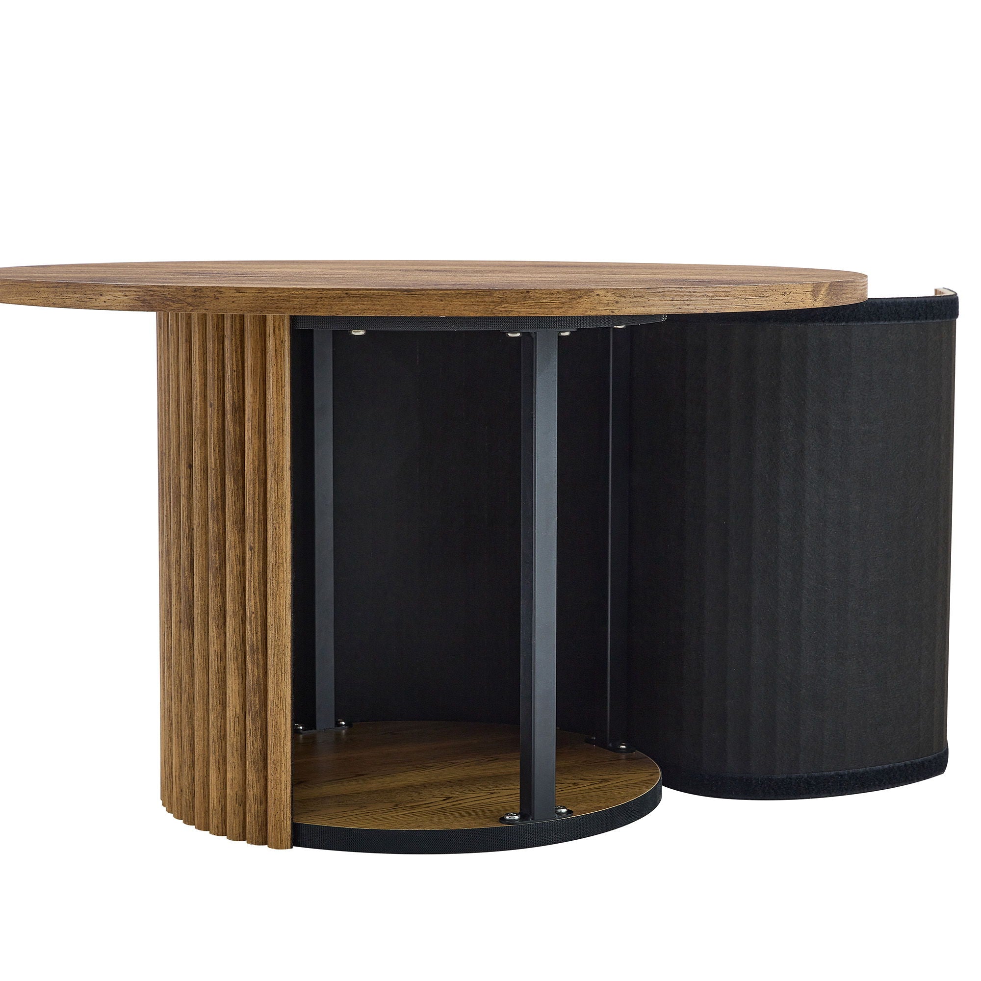 Modern Circular Coffee Table Cylindrical Design