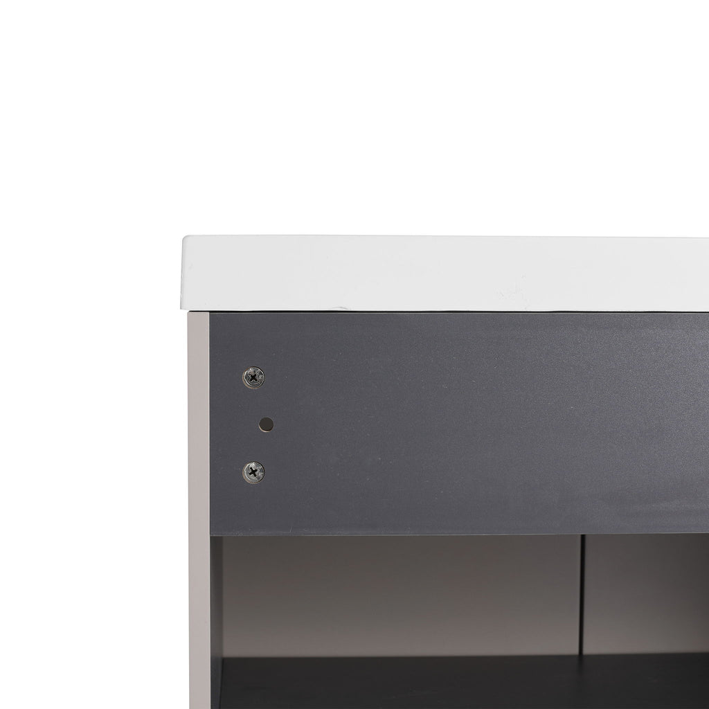 Modern Freestanding Bathroom Vanity With Soft Close Cabinet Doors