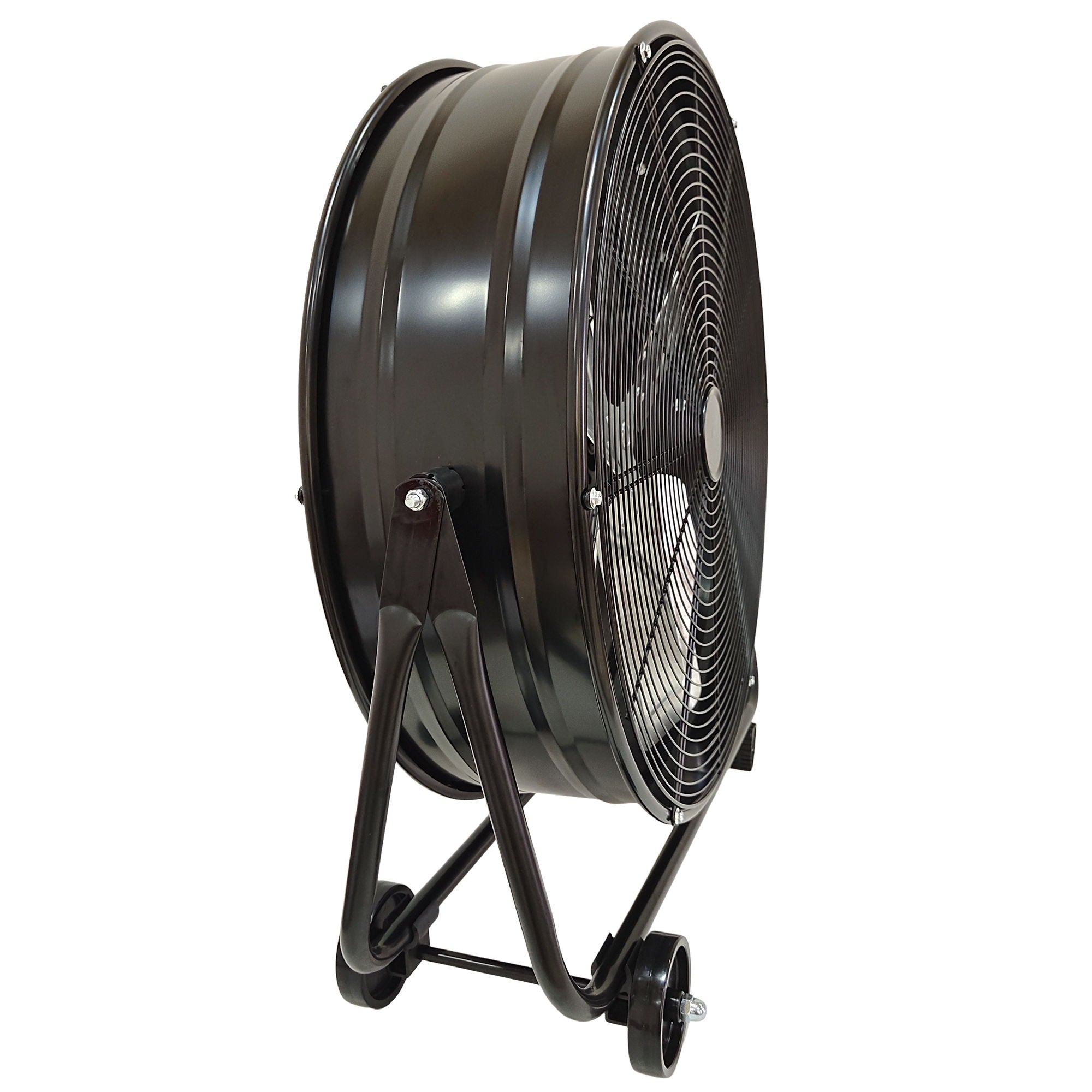 Drum Fan With Pure Copper Wiring Motor And Blades - Black