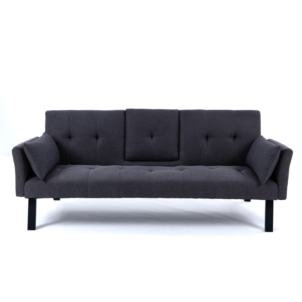Sofa Bed With Foldable Design And Cup Holder