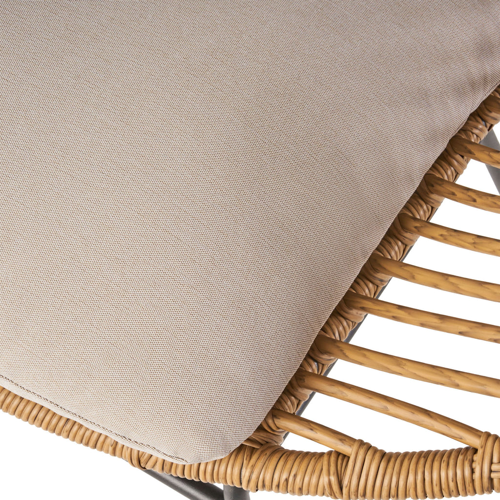 Cordella - Outdoor Woven Wicker Chairs With Cushions, (Set of 2)