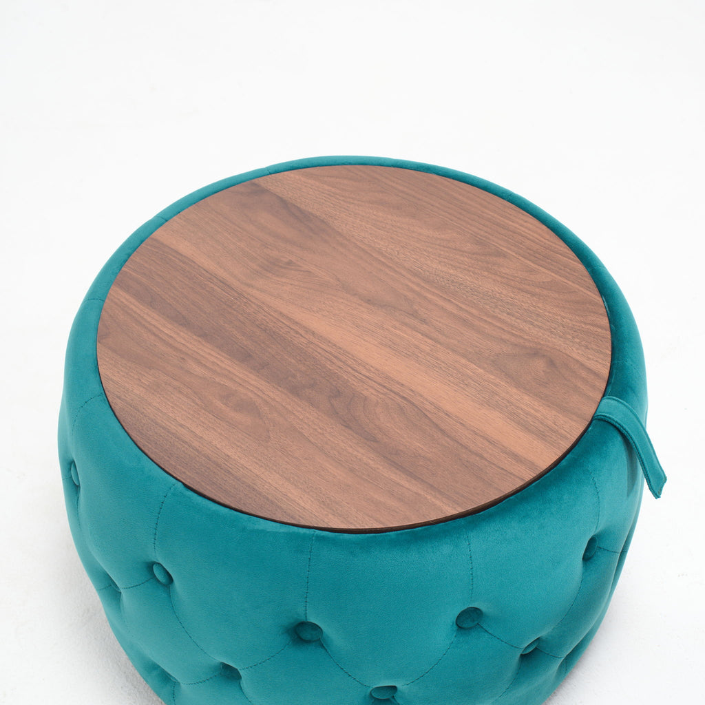 Nesting Ottomans 2 Piece With Tray, 4 In 1 Function