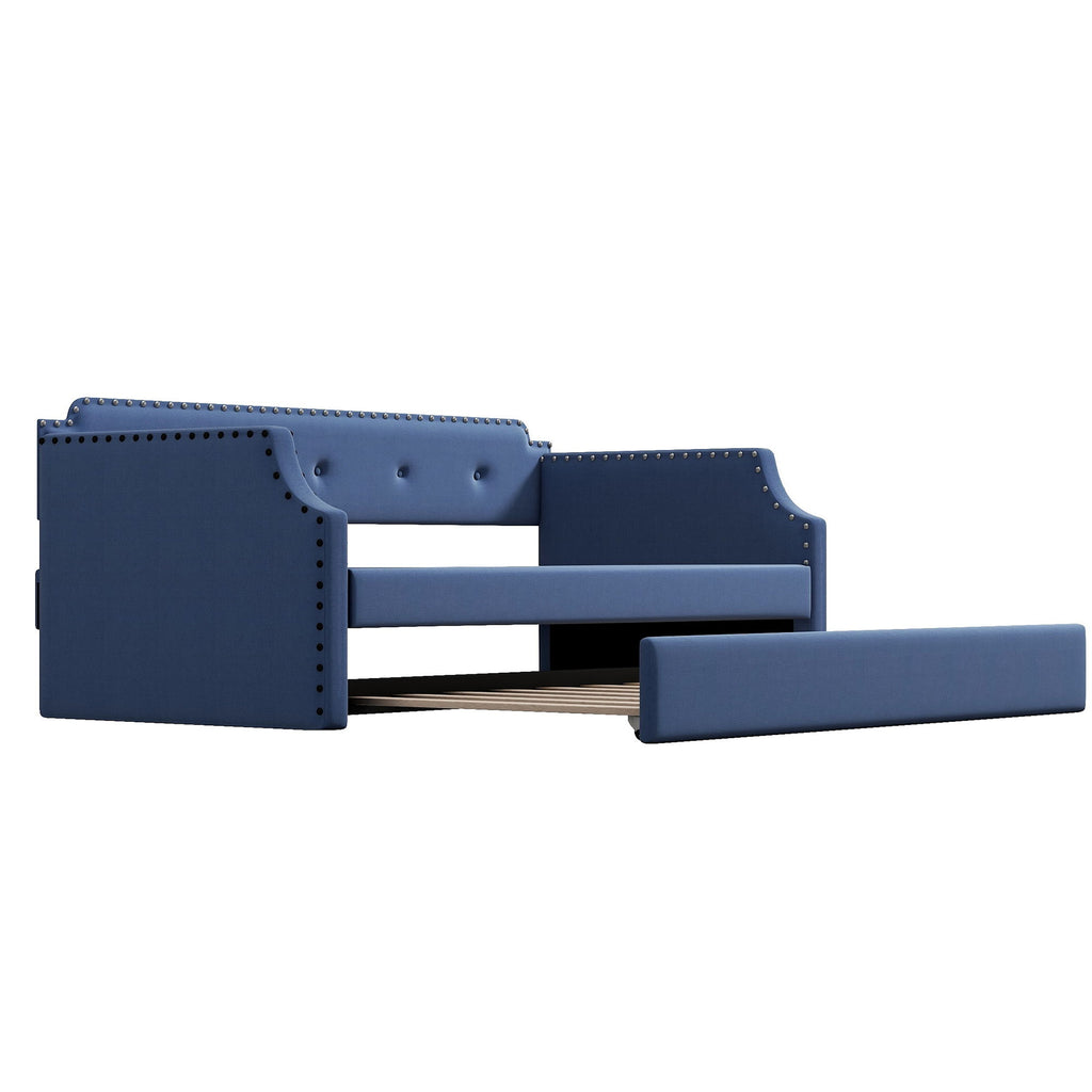 Upholstered Daybed With Trundle