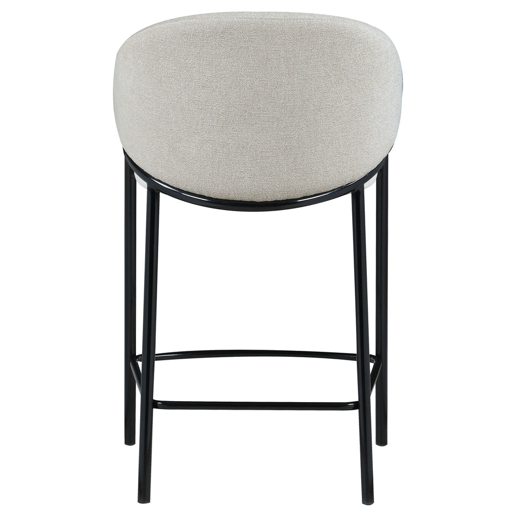 Sloped Arm Counter Stools (Set of 2) - Beige