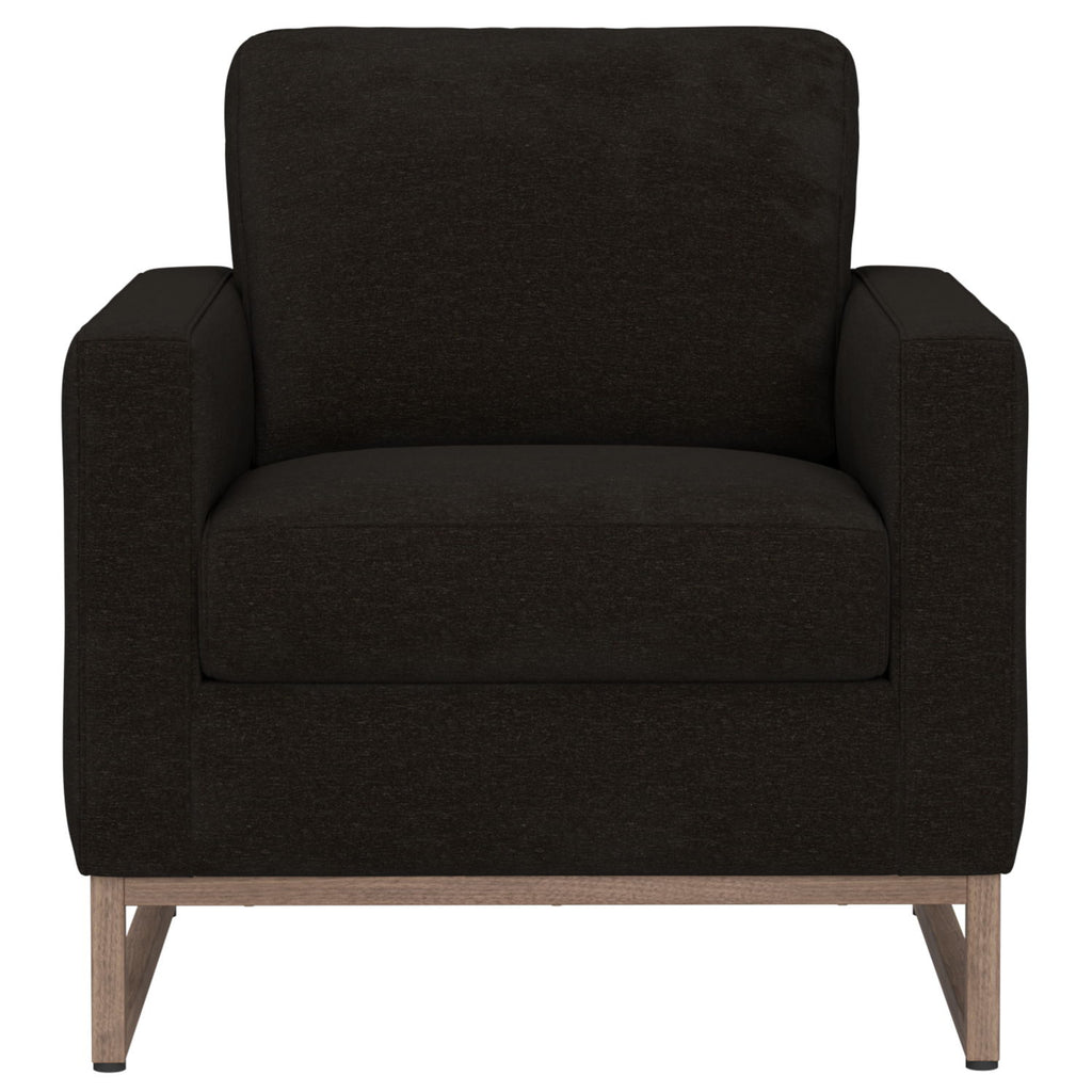 Accent Chair With Track Arm Design