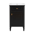 Bathroom Vanity With Sink, Adjustable Shelf, Tilt-Out Drawer