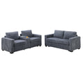 Modern Style 2 Piece Sofa Set With Cup Holders & Charging Port