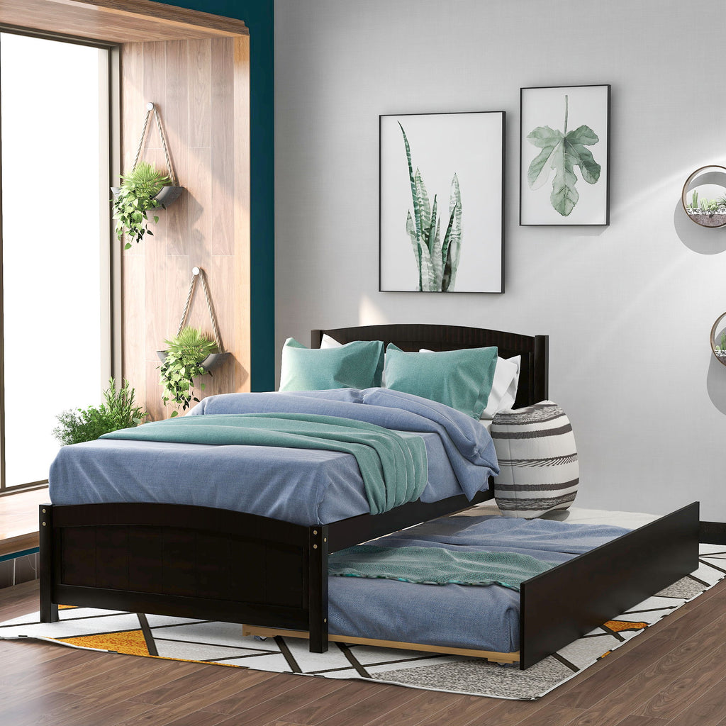 Platform Bed & Headboard, Footboard And Slat Support