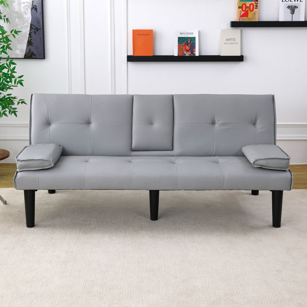 Sofa Bed With Foldable Design And Cup Holder