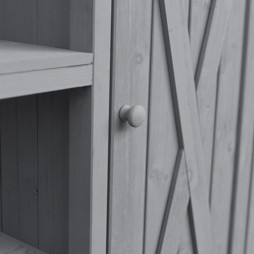 Foldable Outdoor Kitchen Island With Storage Cabinet