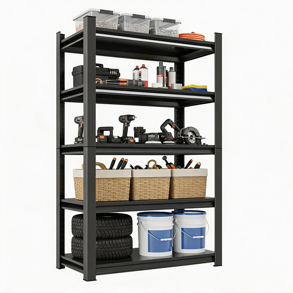 5 Tier Heavy Duty Shelving Unit Adjustable Shelving Units