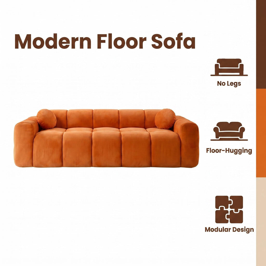 Extra Large Compression Sofa, Cloud Puff Couch For Living Room