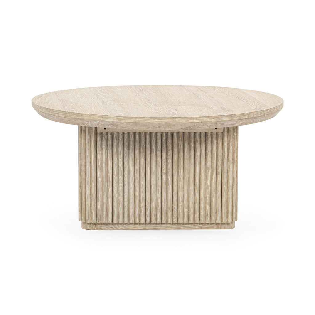 Vander - Solid Wood Round Coffee Table