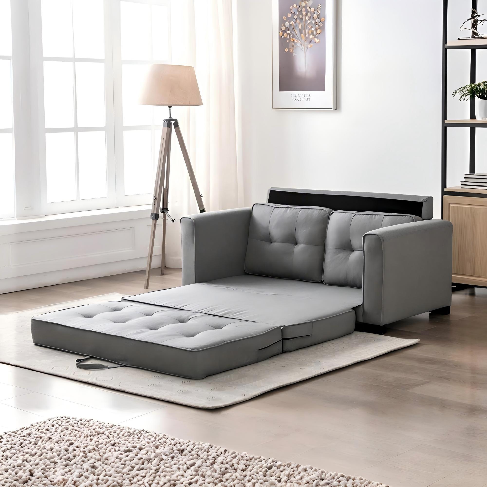 Upholstered Pull Out Sleeper Loveseat