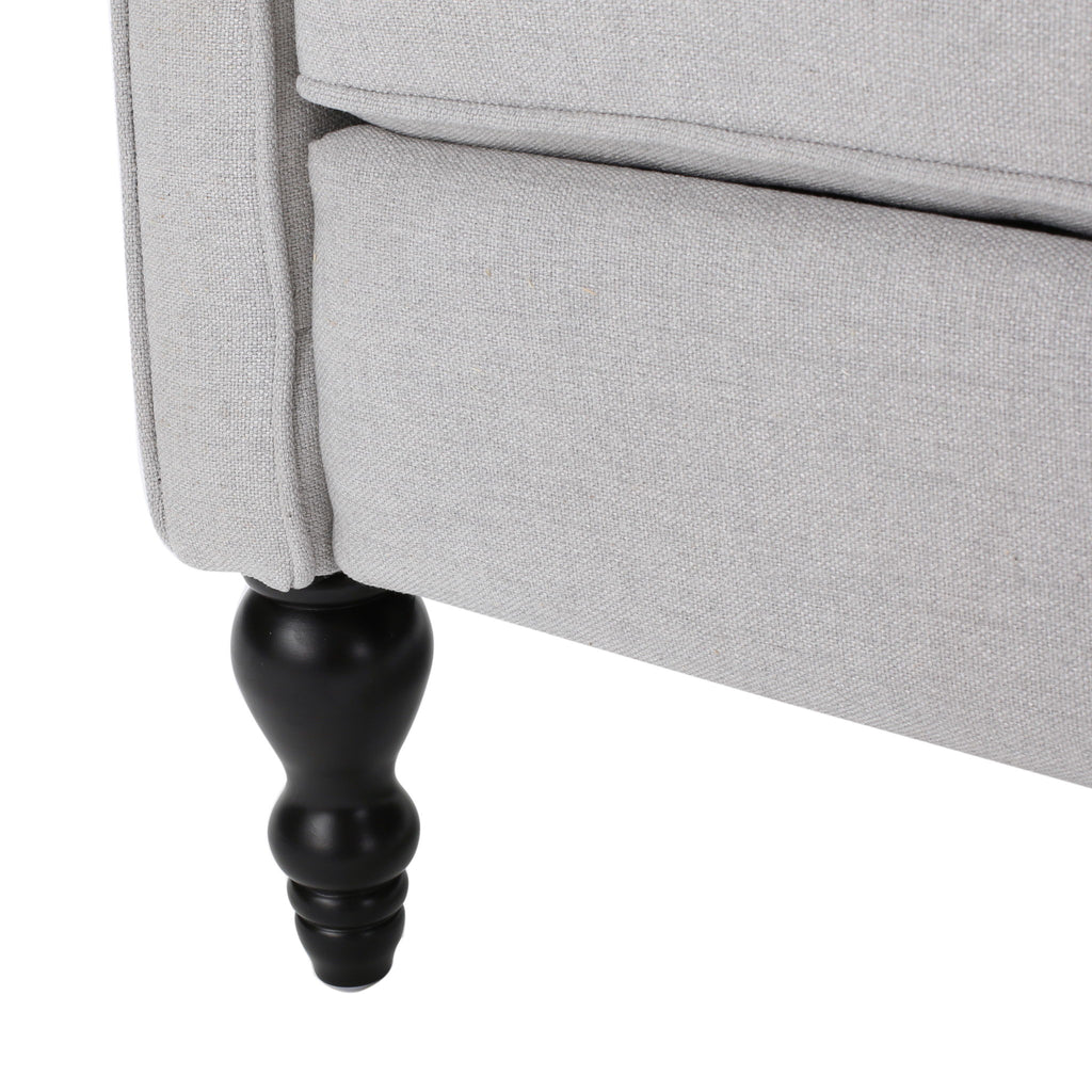 Armchair Recliner With Pushback Mechanism And Wingback Design
