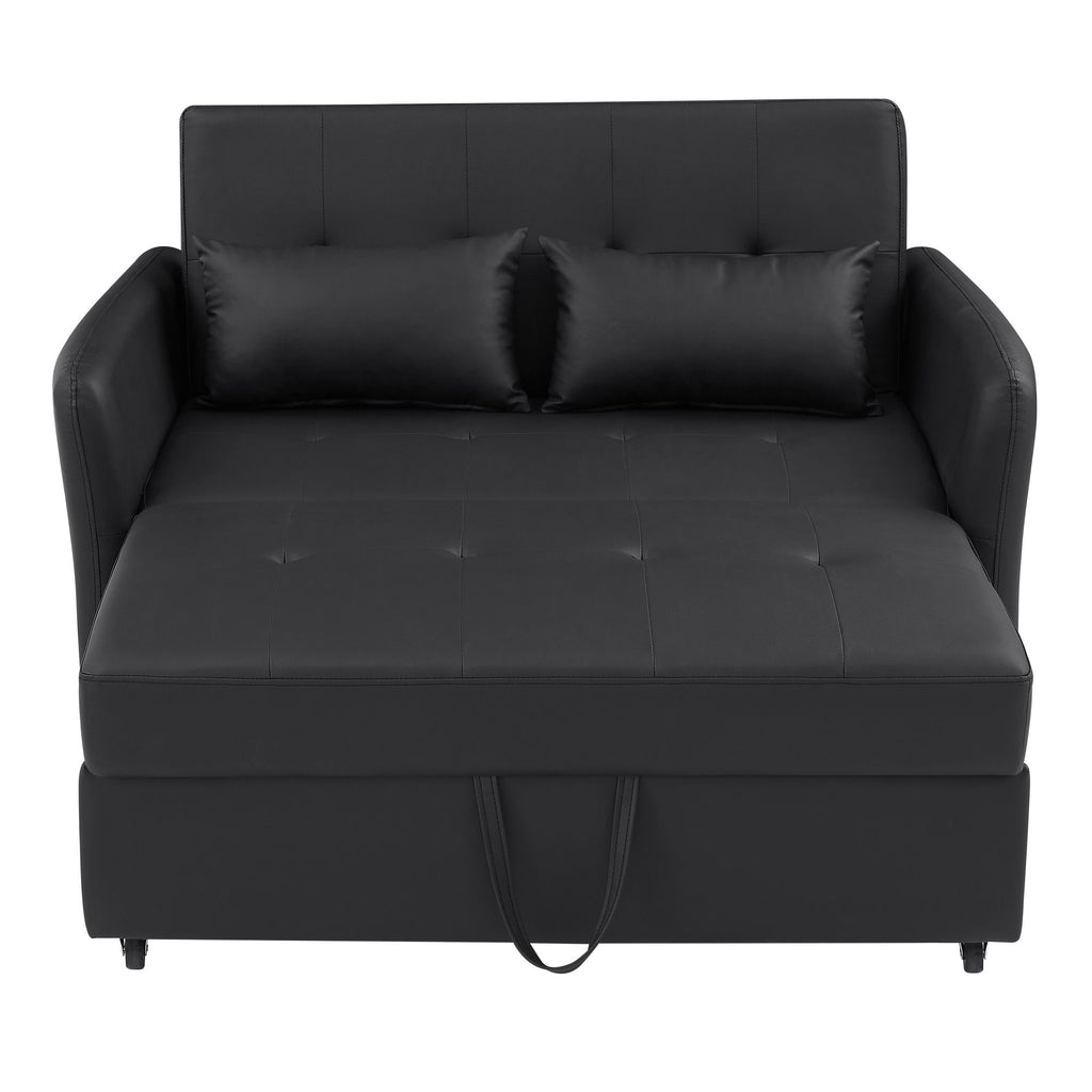 Convertible Sleeper Sofa Bed With 3 USB Ports
