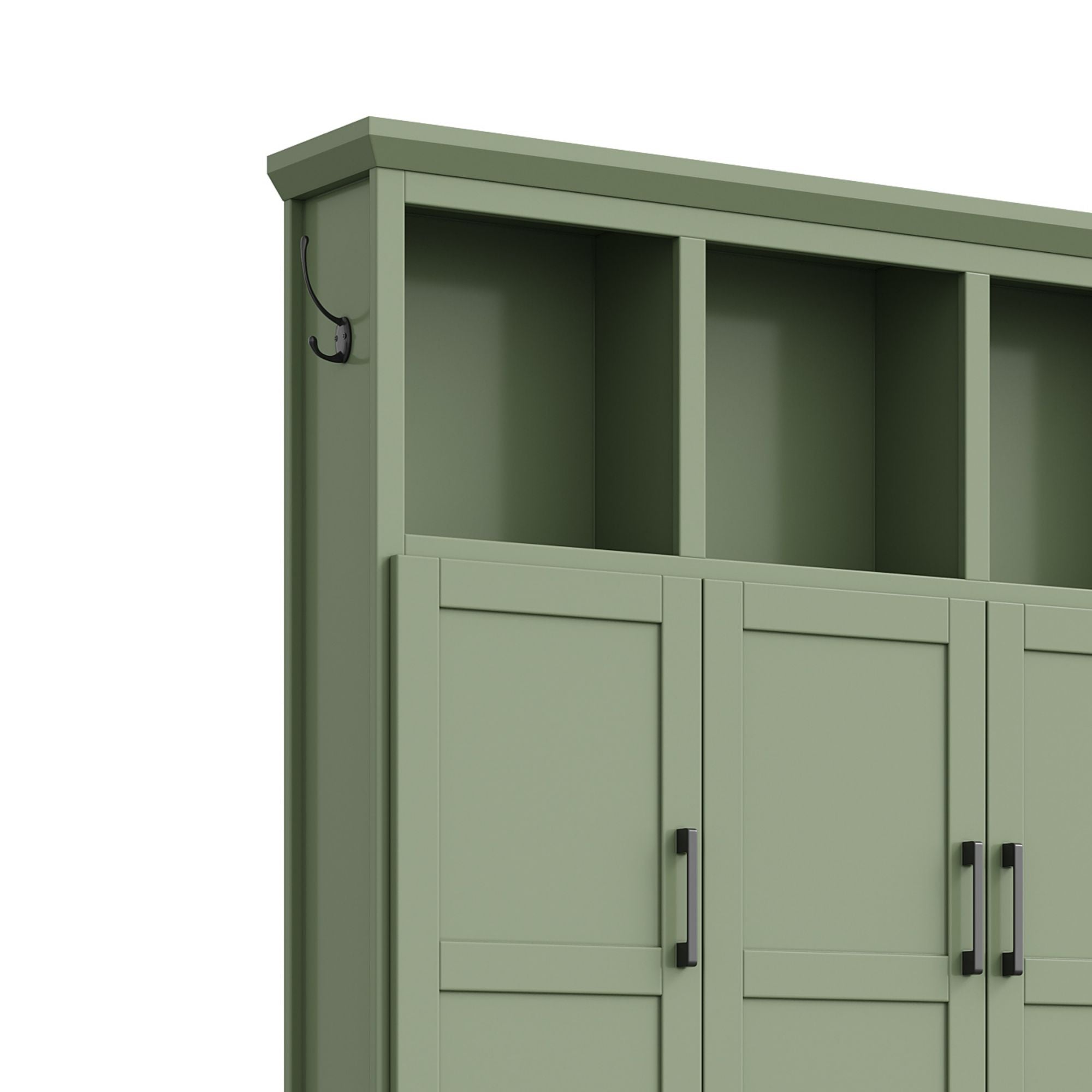 Hall Tree With 4 Hidden Cabinets