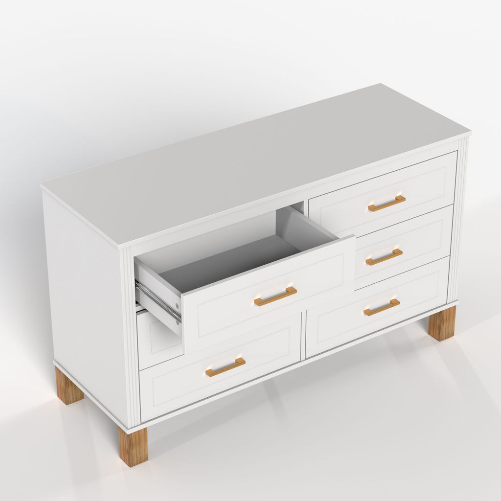 6 Drawer Double Dresser
