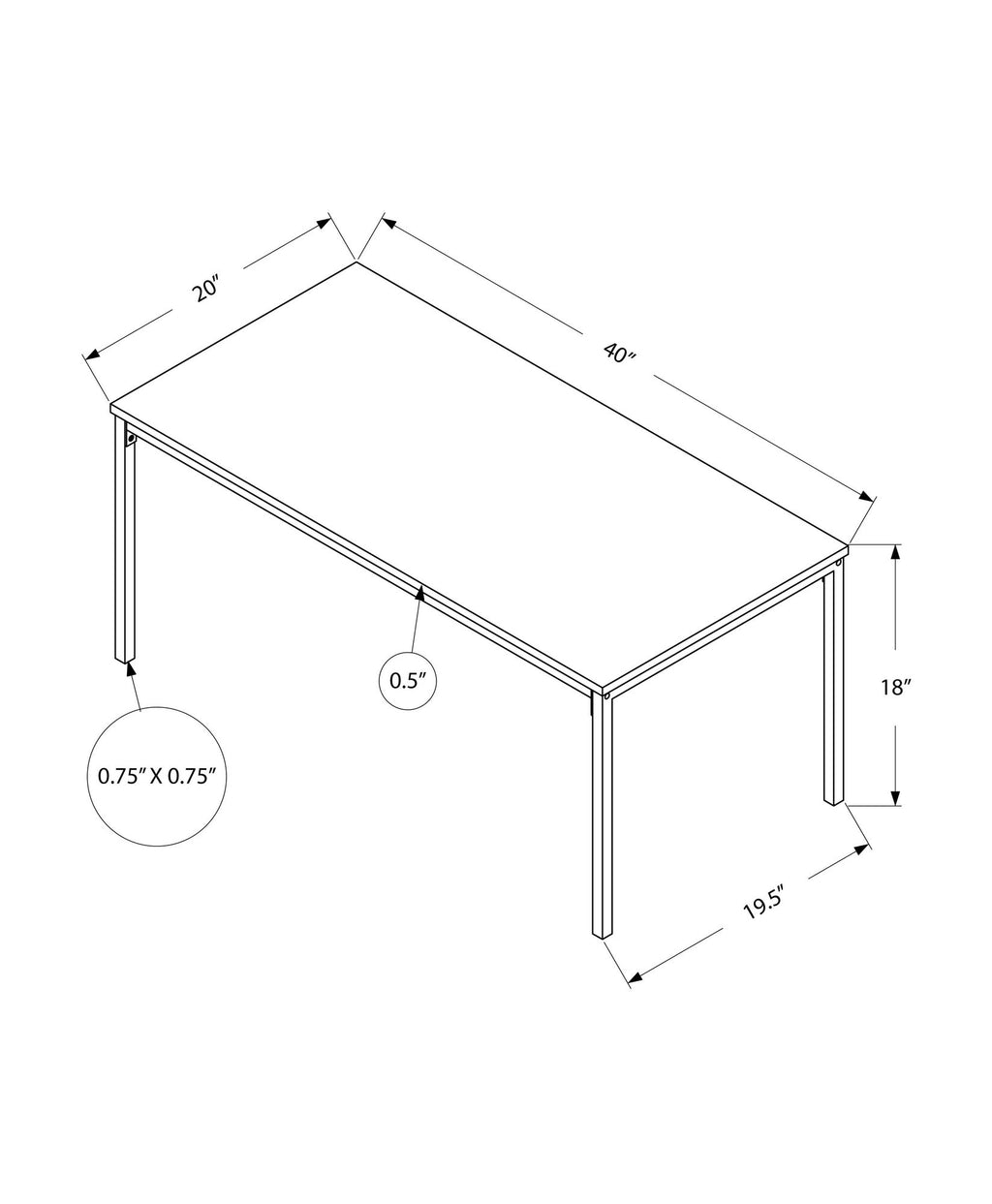 Table, Rectangular, Contemporary & Modern Stylish Design