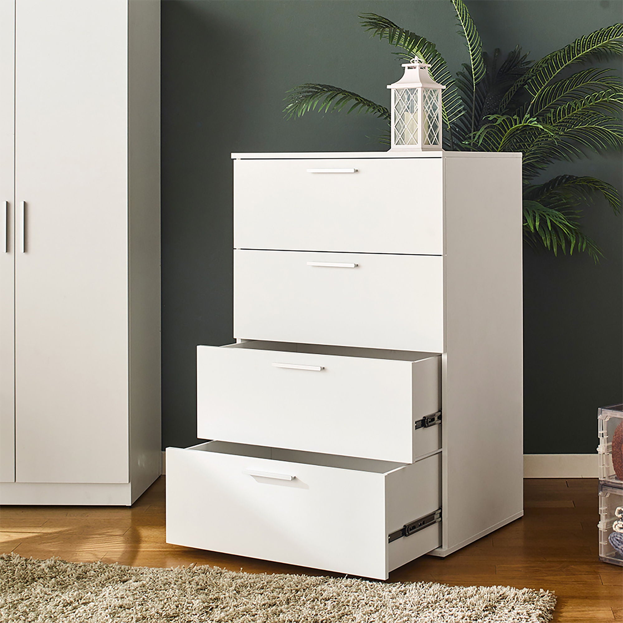 Oliver - Farmhouse Jumbo Chest With 4 Drawer Storage