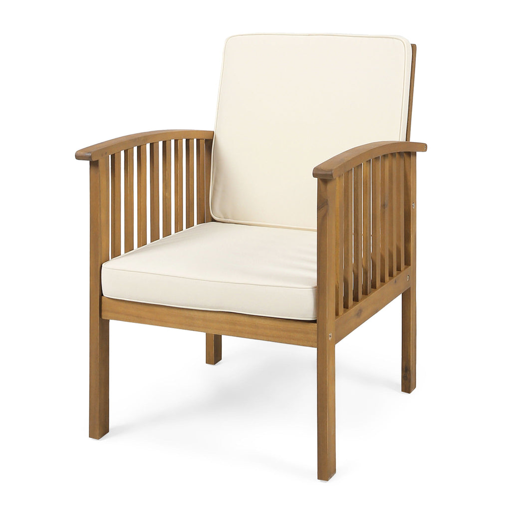 Casa - Acacia Club Chair Coastal Classic Outdoor Seating, Waterproof Fabric
