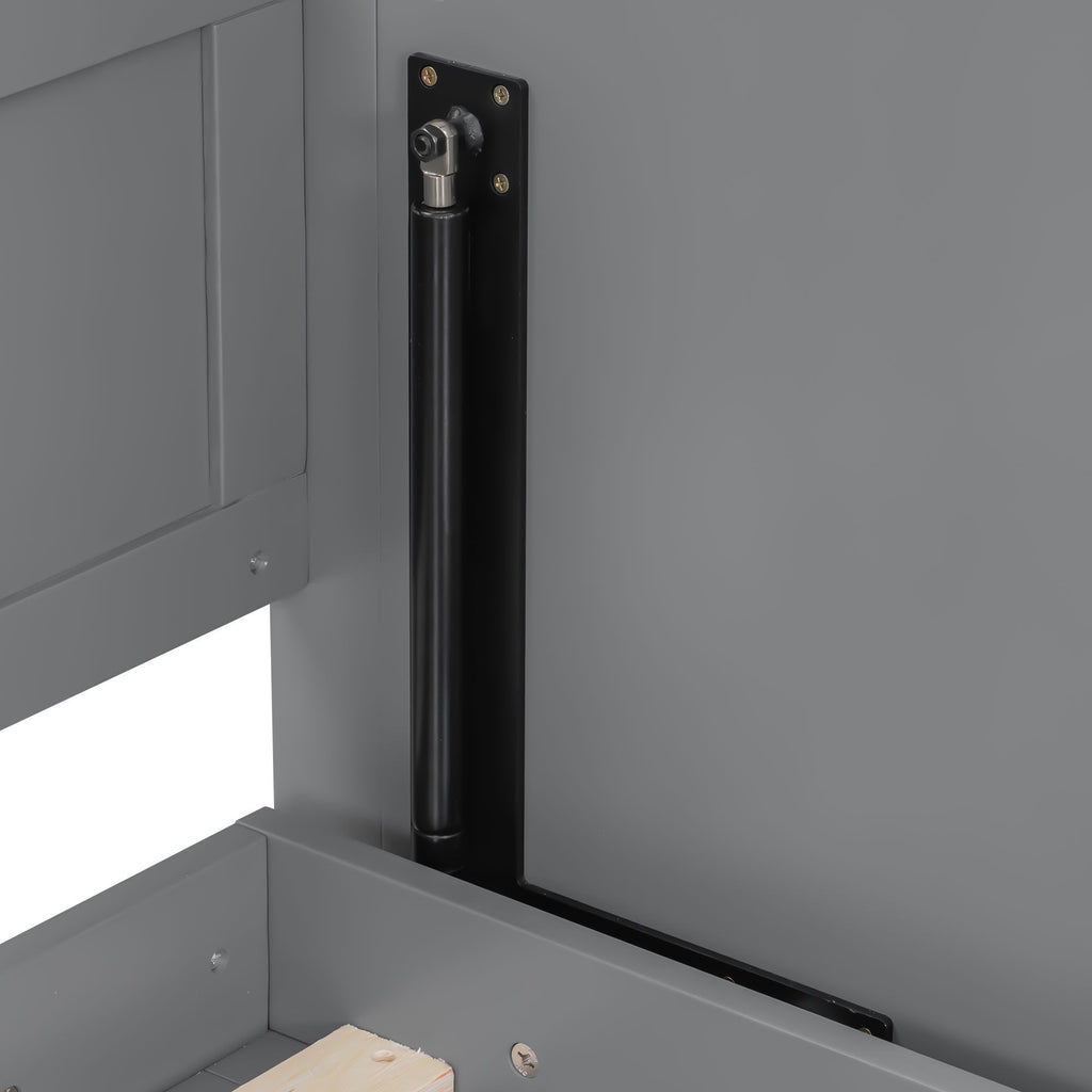 Murphy Bed With Desk, LED Lights And USB Charging Station