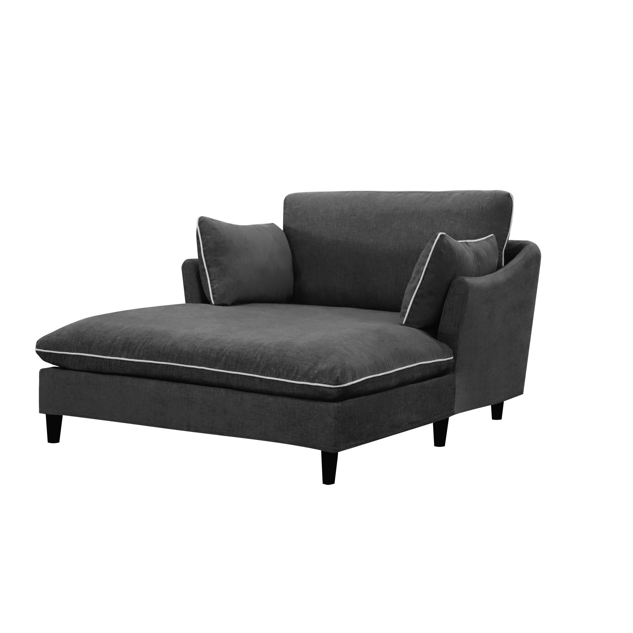 Modern Chaise Lounge Couch Sofa Bed With Pillows