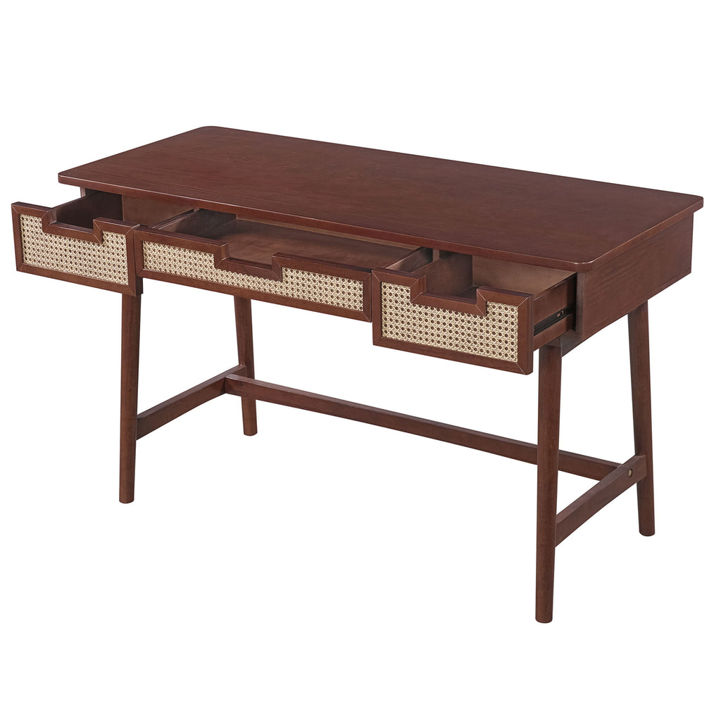 Writing Desk With 3 Drawers For Living Room