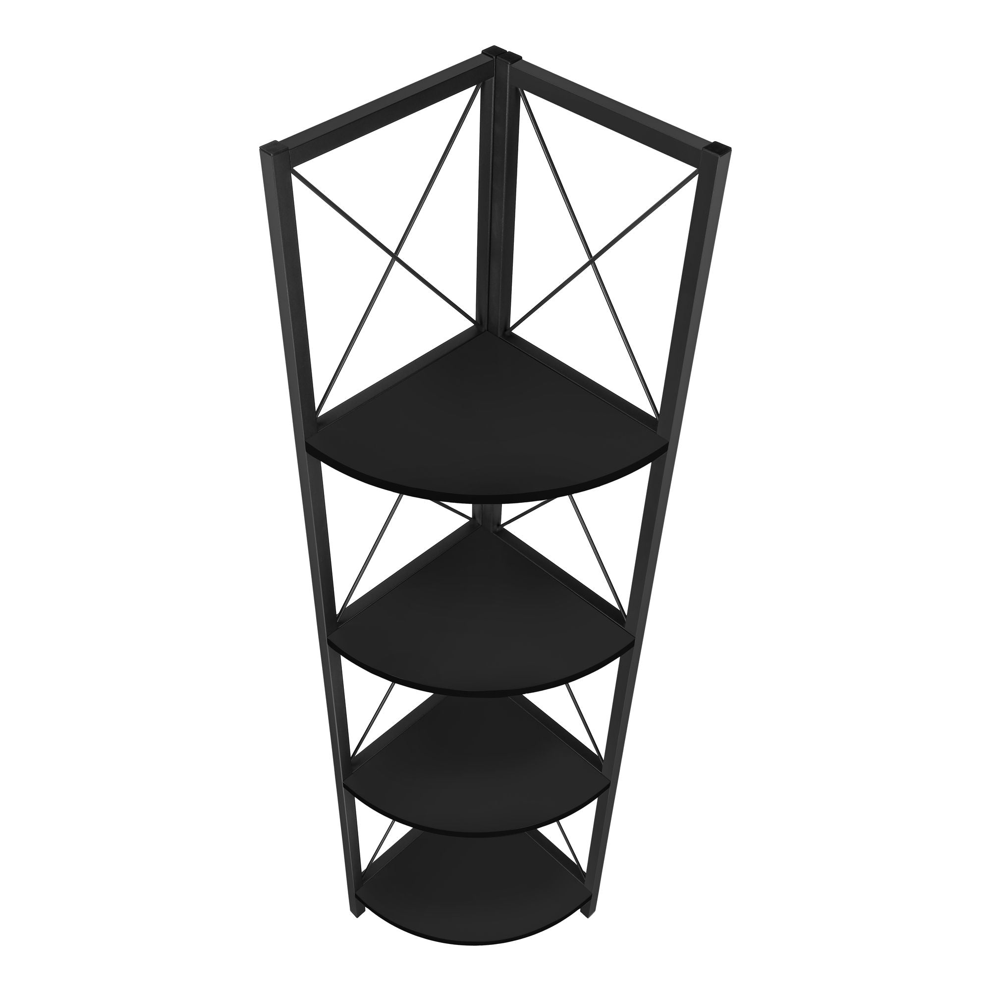 Bookshelf, Bookcase, Etagere, Corner, 4 Tier, Office