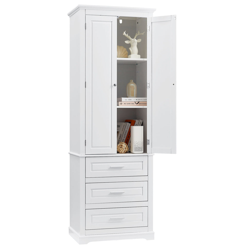 Storage Cabinet With 3 Drawers For Bathroom