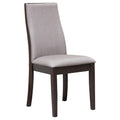 Upholstered Dining Chair (Set of 2) - Taupe / Brown