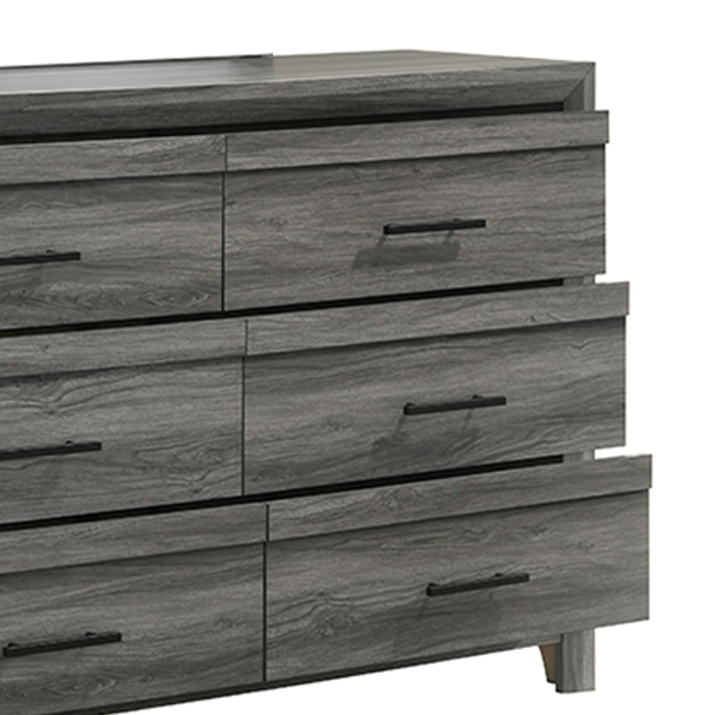 Denver - 6 Drawer Dresser - Gray