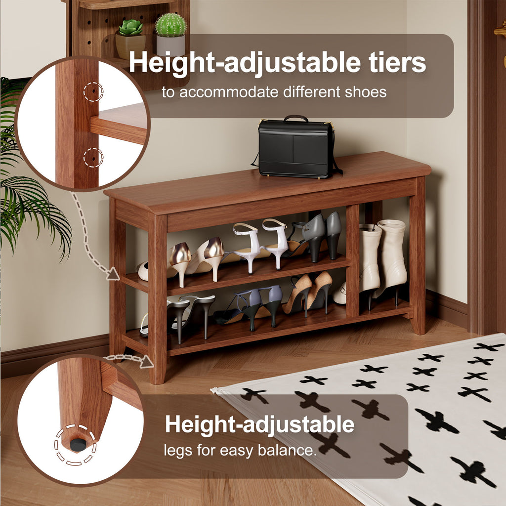 Multi Functional Double Layer Shoe Stool