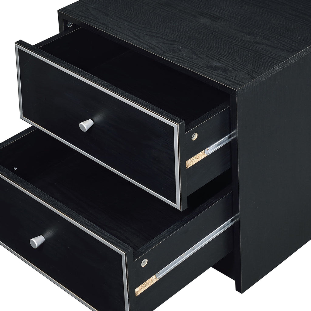 Jabir - Accent Table - Black / Silver