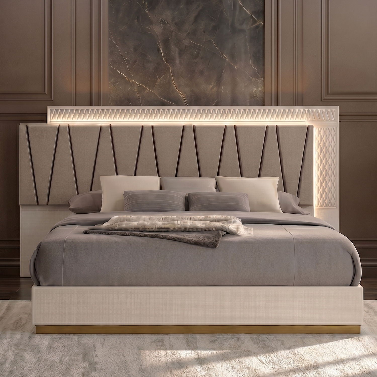 Stanley - Bedroom Set With LED Headboard