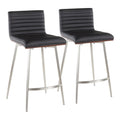 Mason - Contemporary Swivel Counter Stool (Set of 2)