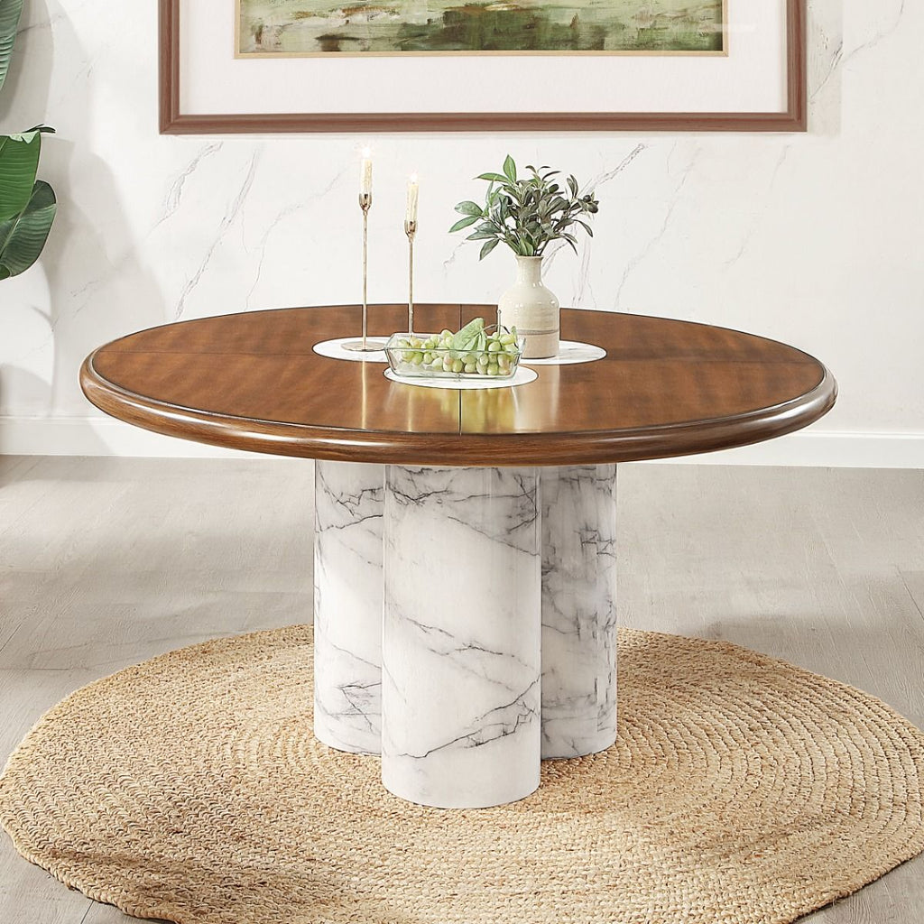 Harvey - Round Dining Table - Brown