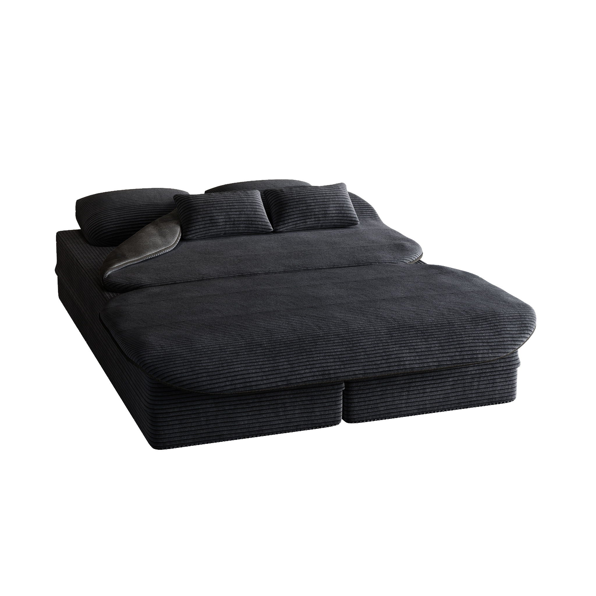 2 In 1 Foldable Sofa Bed With Multi Functional Blanket