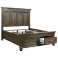 Panel Headboard Bed With Footboard Drawers