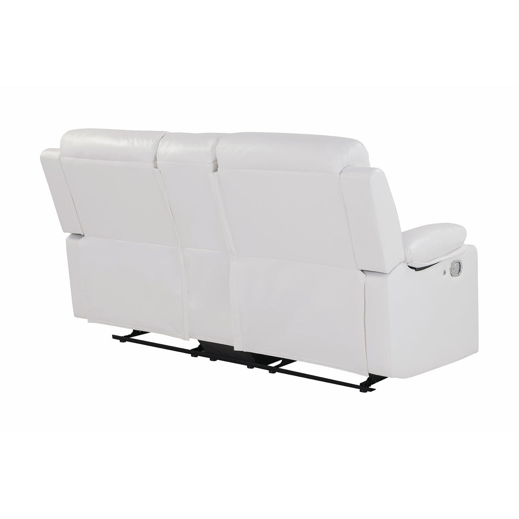 Blanche - Console Reclining Loveseat With LED Lights And Speakers