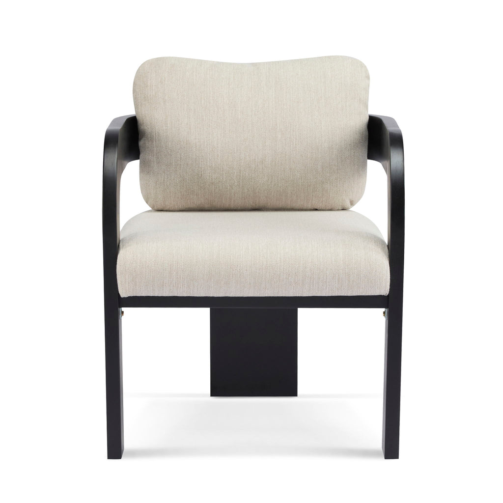 Dining Chairs & Pillow Back (Set of 2) - Beige / Black