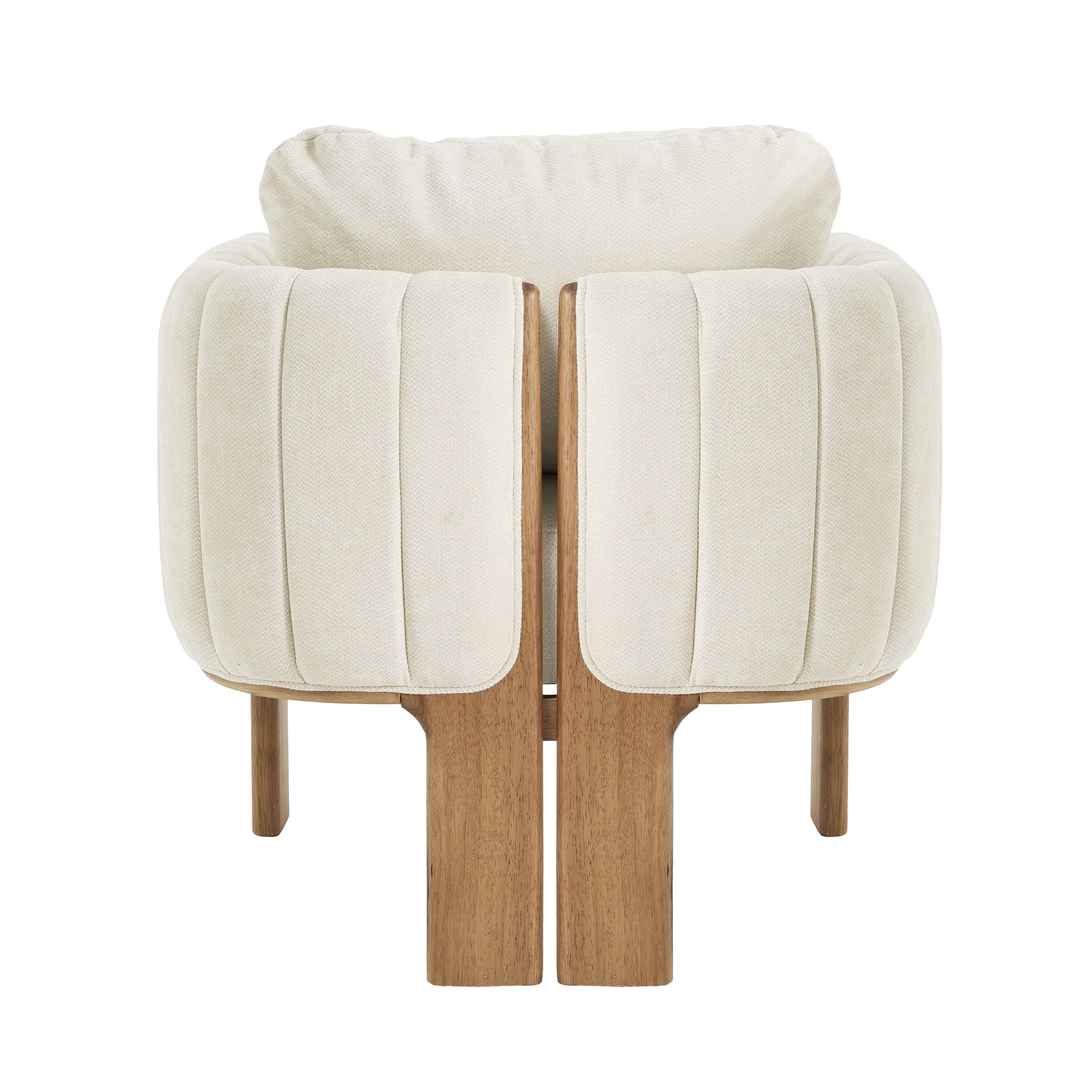 Upholstered Dining Chair With Vertical Channel Tufting