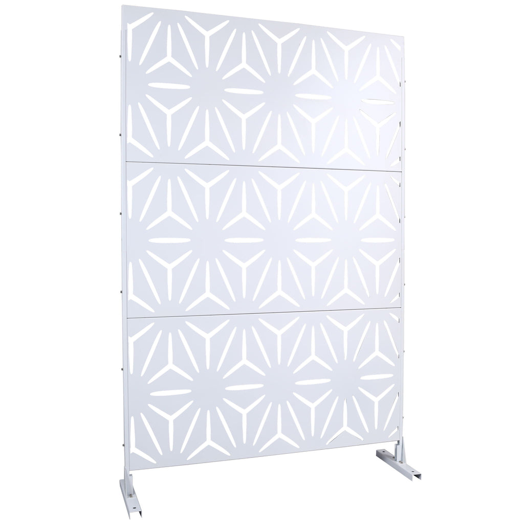 Outdoor & Indoor Metal Privacy Screen, Freestanding Decorative Panels