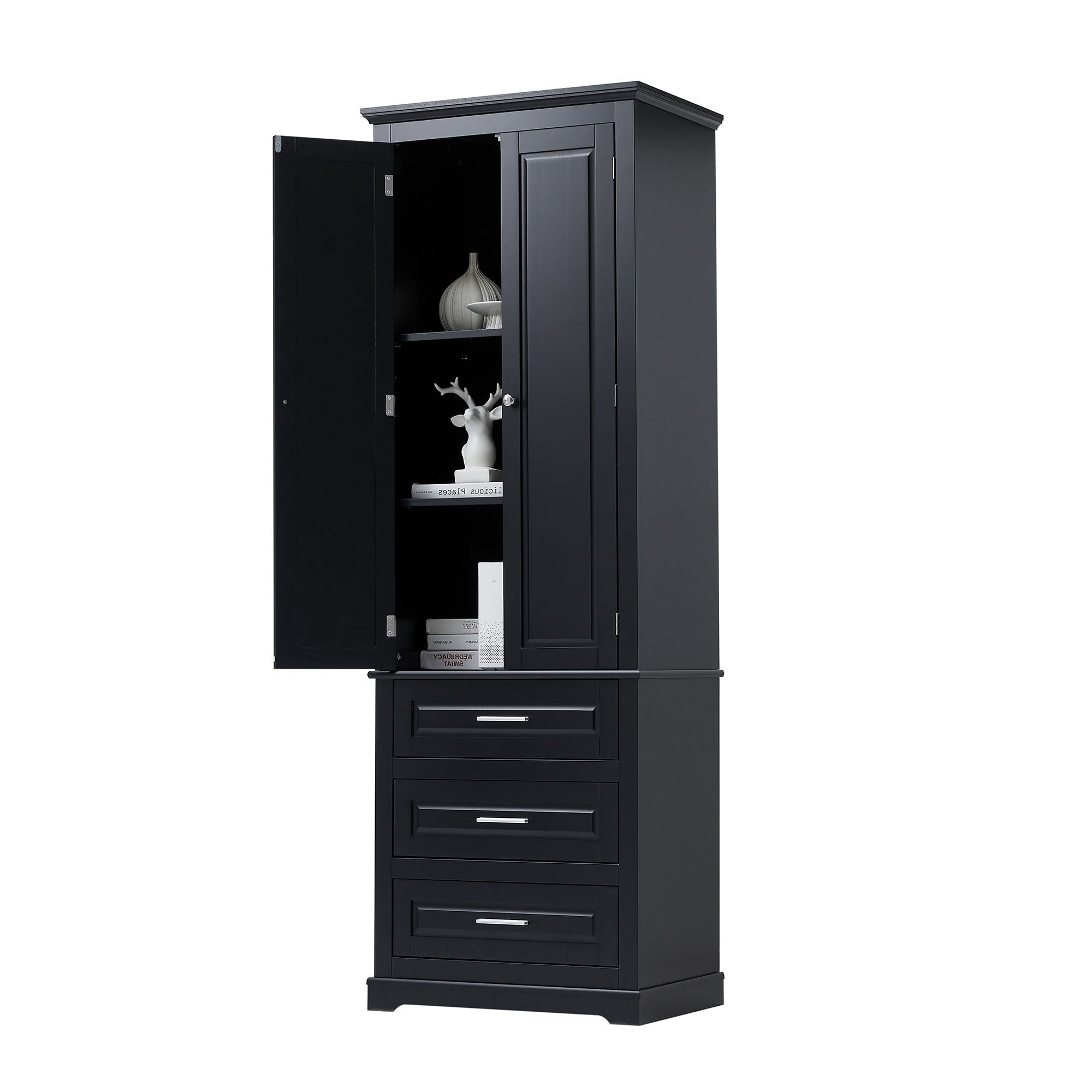 Storage Cabinet With 3 Drawers For Bathroom