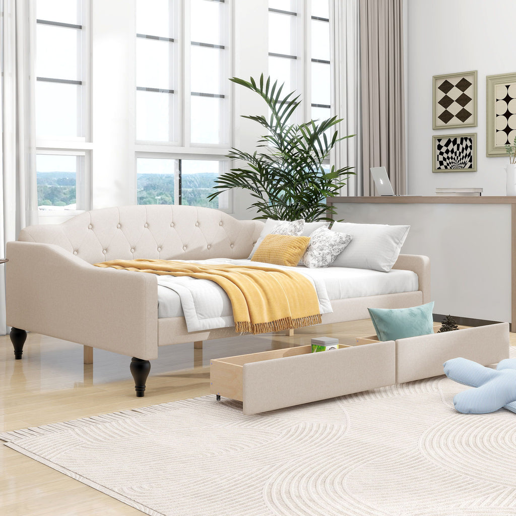 Upholstered Tufted Daybed