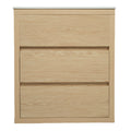Freestanding Bathroom Vanity With Ceramic Sink, 2 Full Extension Drawers
