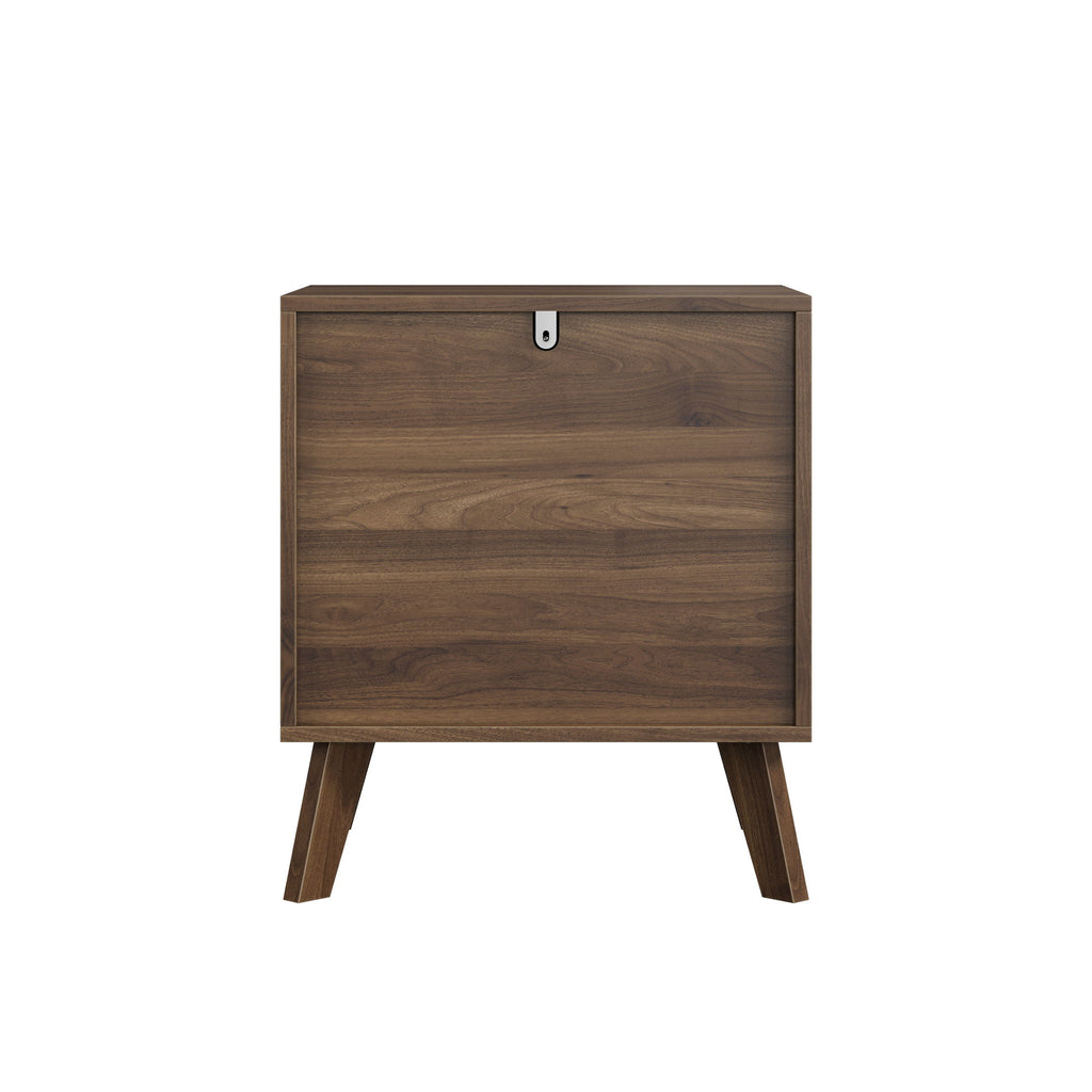 Medieval Double Drawer Bedside Table