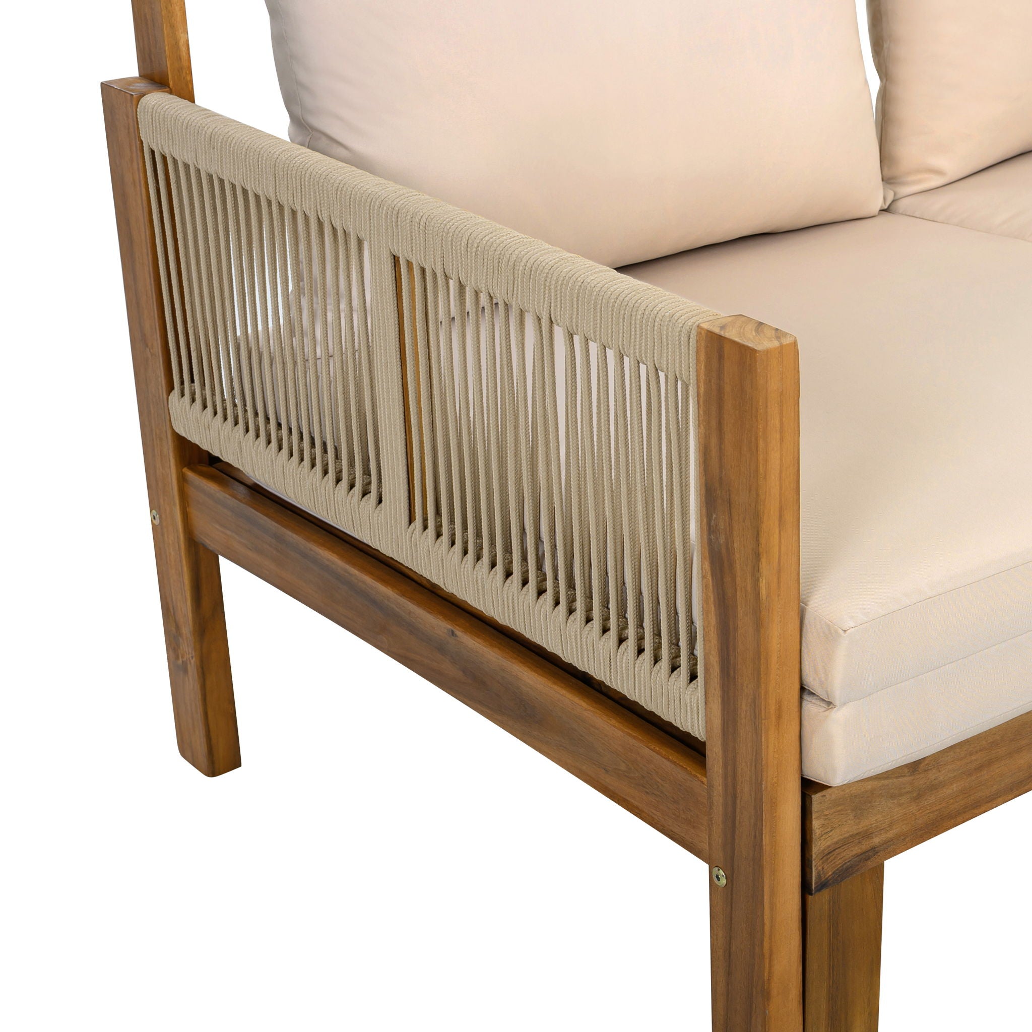 Outdoor Daybed, Patio Sofa Bed, 3 Seat Convertible Sunbed