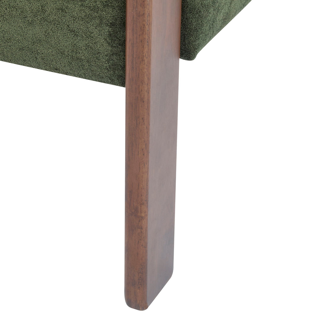 Modern Upholstered Accent Arm Chair With Barrel Back Design