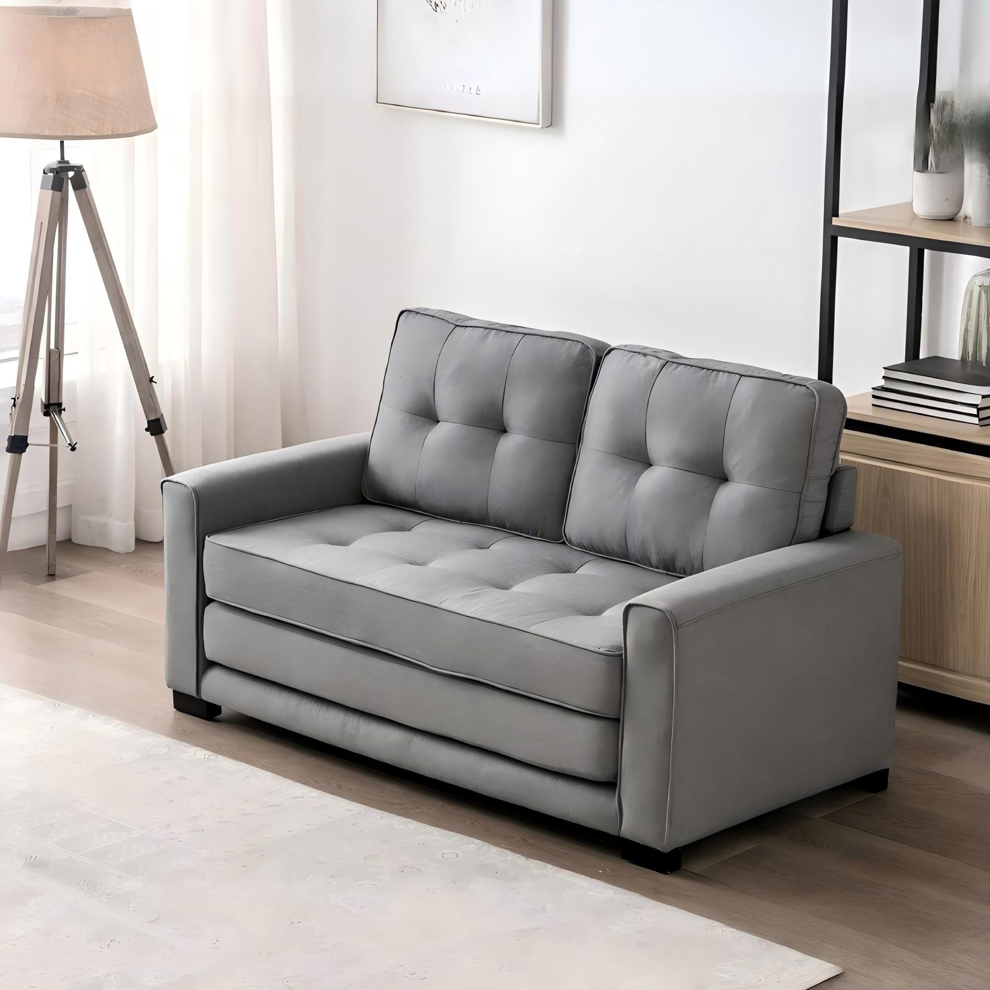 Upholstered Pull Out Sleeper Loveseat